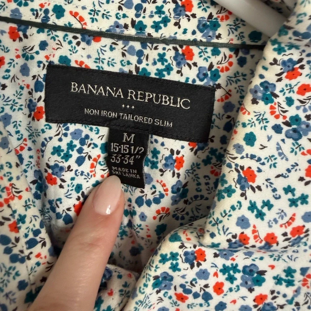 Banana Republic Multicolor Floral Shirt